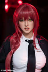Funwest Doll 162cm rousse jeune sexy poupée sexuelle à gros seins Chloe